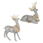 Ganz Unclassified Deer with Wreath Figurine Set