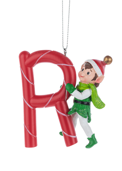 Ganz Unclassified Elf Monogram Ornament - R