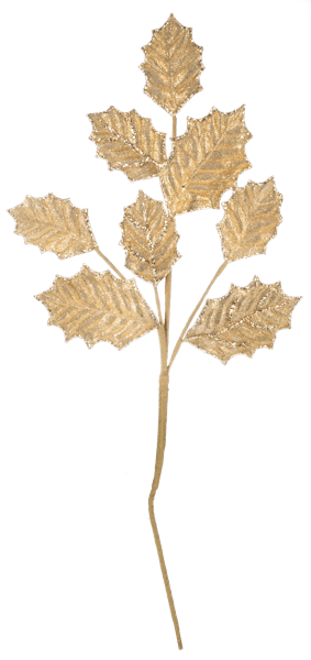 Ganz Unclassified Gold Holly Spray