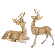 Ganz Unclassified Gold Ombre Deer Figurine Set