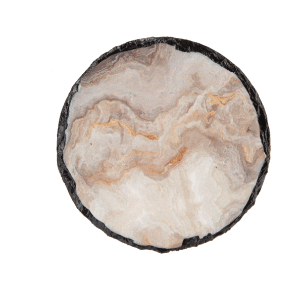 Ganz Unclassified Grey Faux Agate Coaster (4 pc. set)