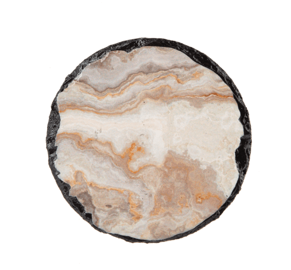 Ganz Unclassified Grey Faux Agate Coaster (4 pc. set)