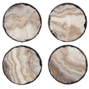 Ganz Unclassified Grey Faux Agate Coaster (4 pc. set)