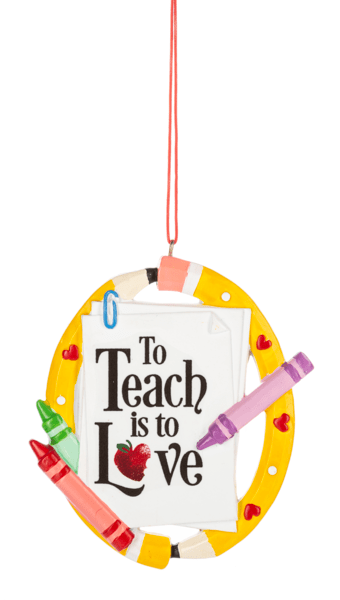 Ganz Unclassified Teacher Ornament - To Teach is to Love