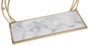 Ganz Wall Decor Hammered Gold Circle with Faux Marble Shelf (2 pc. set)