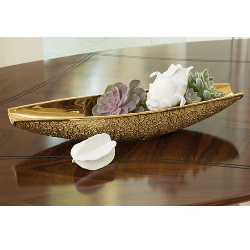 Global Views Bowls Organic Lace Bowl - Gold