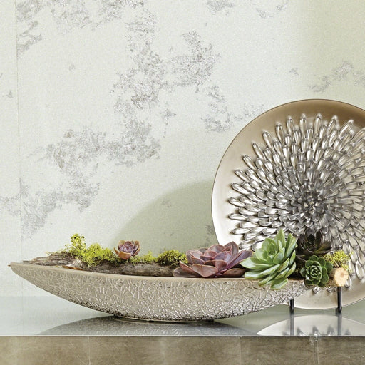 Global Views Bowls Organic Lace Bowl Silver