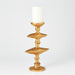 Global Views Candle Holders Zulu Candle holder Gold - Small