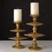 Global Views Candle Holders Zulu Candle holder Gold - Small