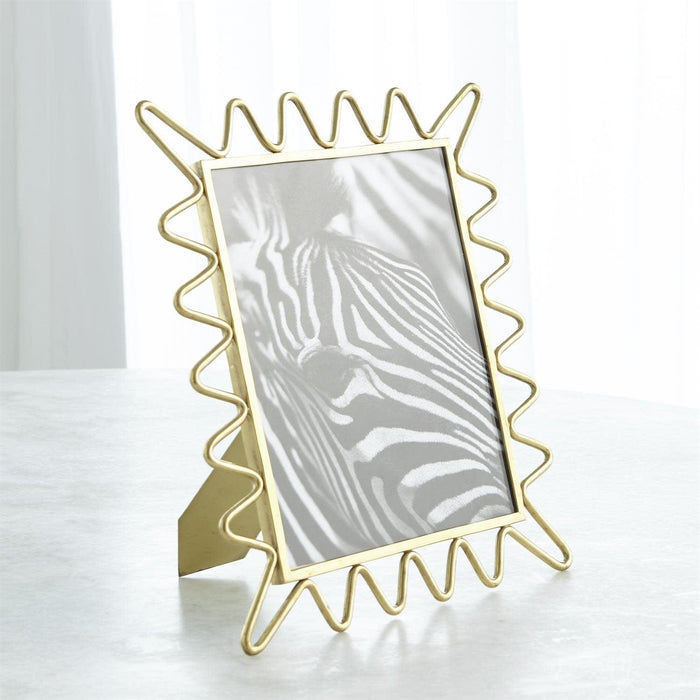 Global Views Frame Ric Rac Picture Frame - Gold