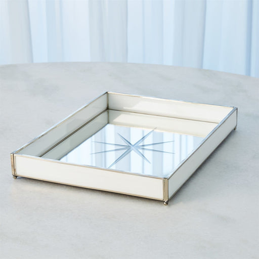 Global Views Trays Compass Rose Tray Nickel