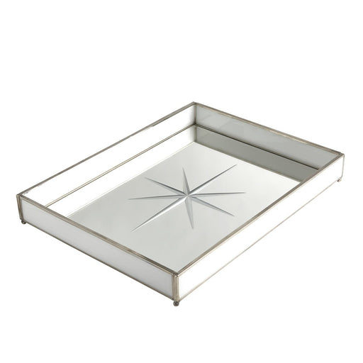 Global Views Trays Compass Rose Tray Nickel