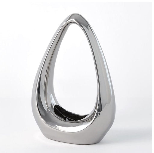 Global Views Vases CARRY ABOUT VASE-SILVER