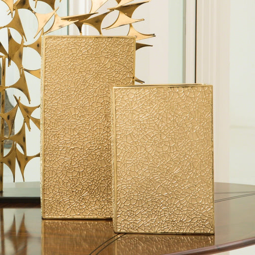 Global Views Vases Organice Lace Vase - Gold Large