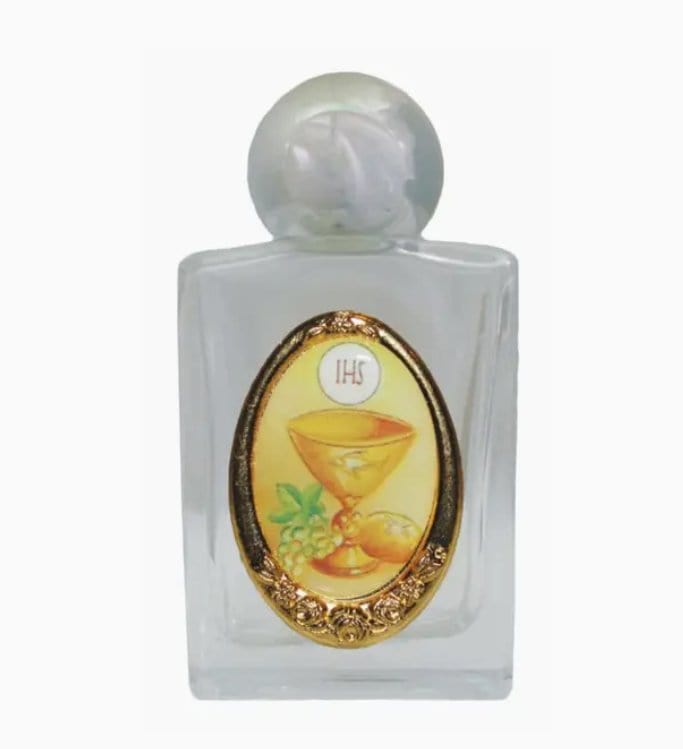 Goldscheider of Vienna Communion Holy Water Bottle 1.75x2.25"