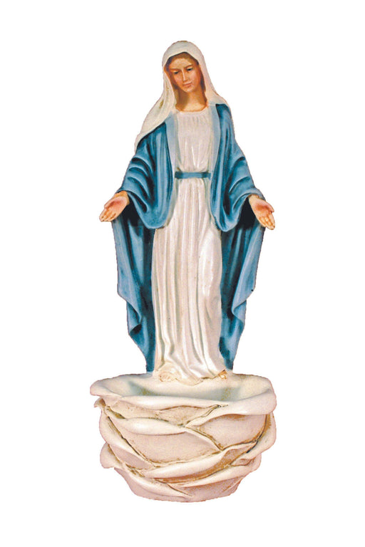 Goldscheider of Vienna Standing/Hanging Colored Lady of Grace Font Beige 6"