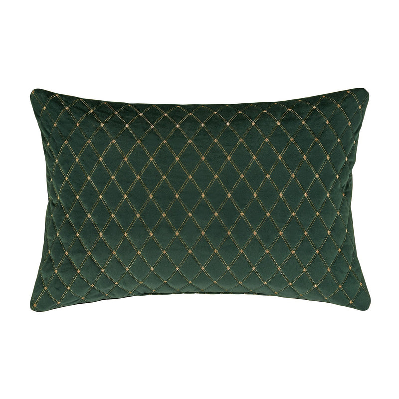 Grandeur Quilted Boudoir Decorative Throw Pillow