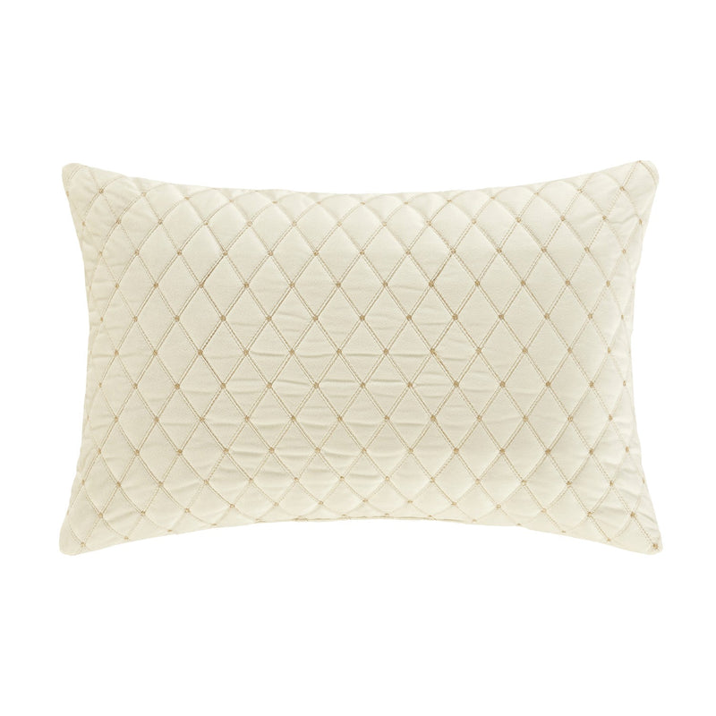 Grandeur Quilted Boudoir Decorative Throw Pillow