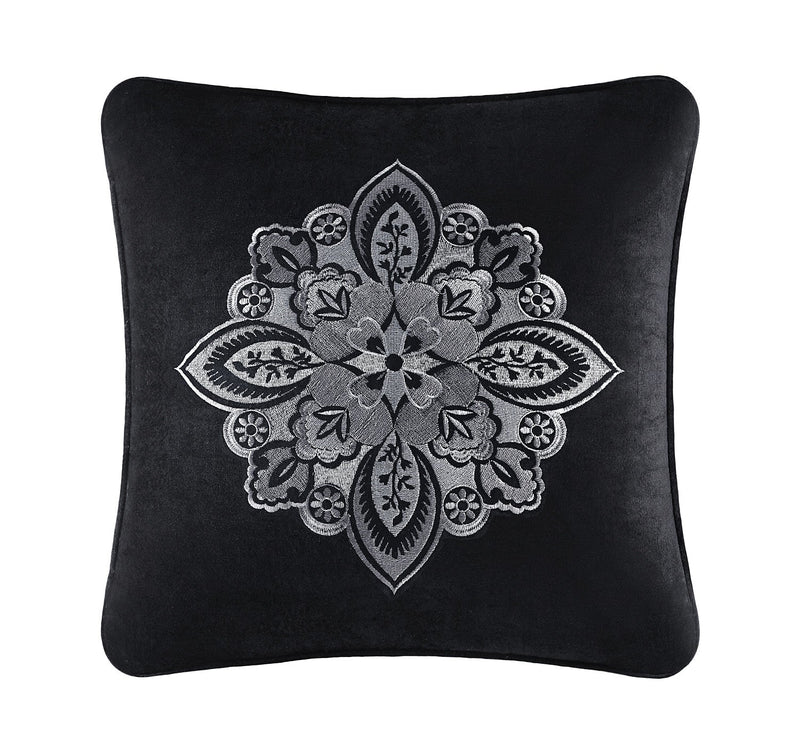 Guiliana 18" Square Embellished Decorative Throw Pillow