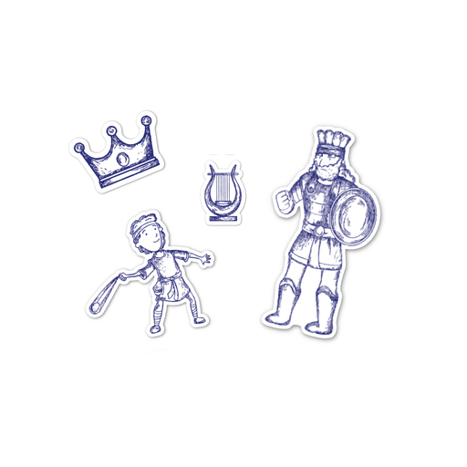 Holy Pals Accessories David & Goliath Stickers 4 Pack