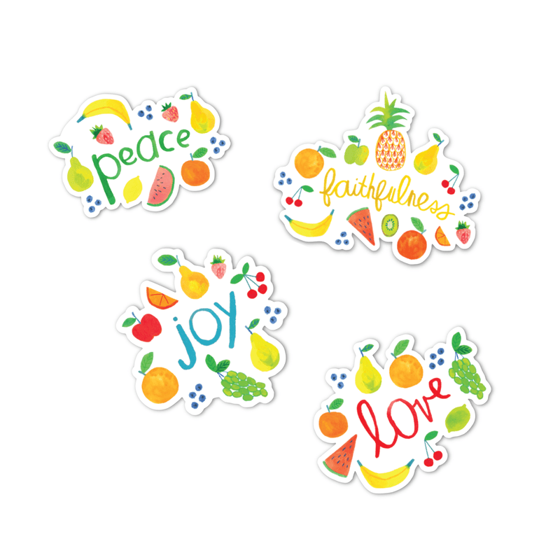 Holy Pals Accessories Fruit of the Spirit Stickers 4 Pack