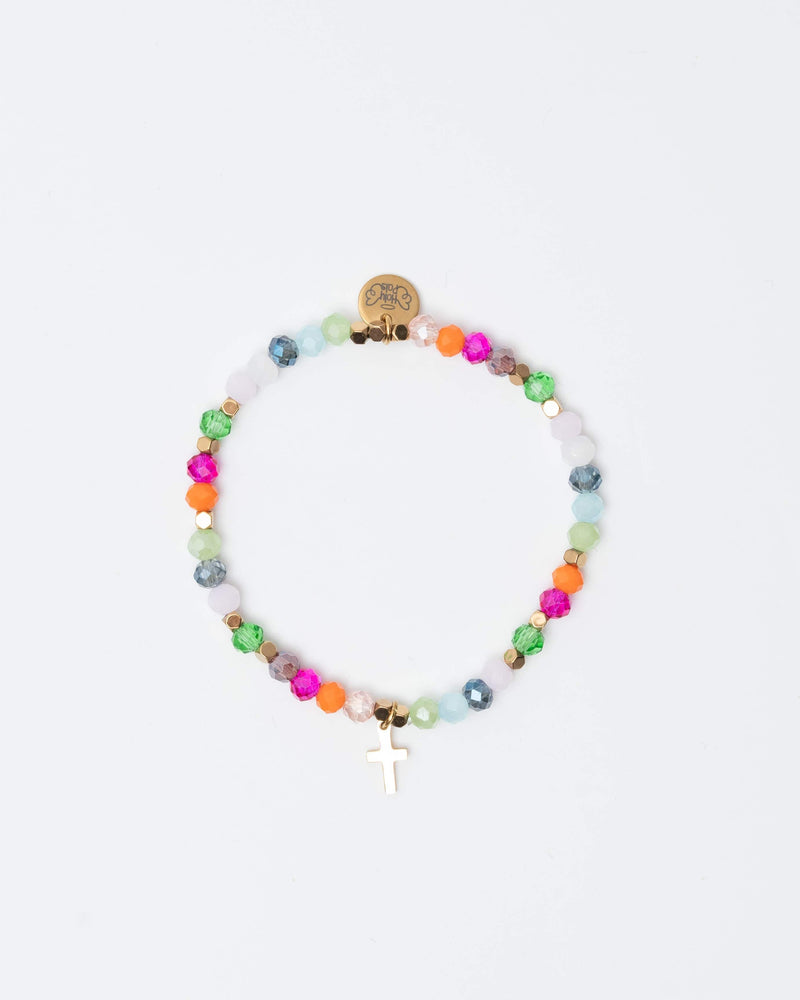 Holy Pals Accessories Gold Cross Charm Fun Bracelet