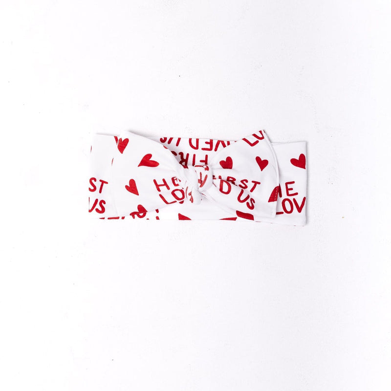 Holy Pals Accessories He First Loved Us Red Headband Cotton