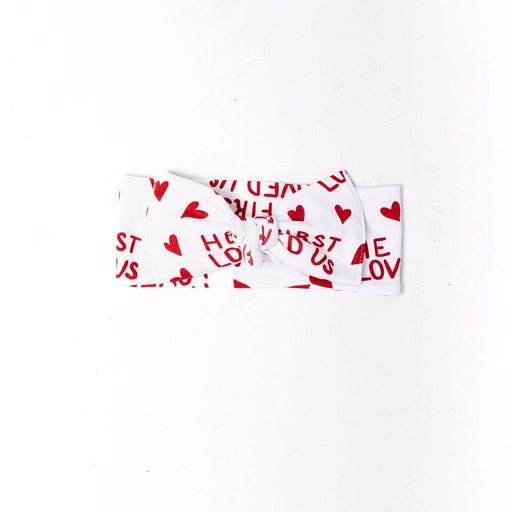 Holy Pals Accessories He First Loved Us Red Headband Cotton