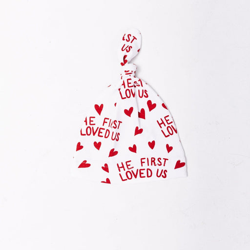 Holy Pals Accessories He First Loved Us Red Knotted Hat Cotton