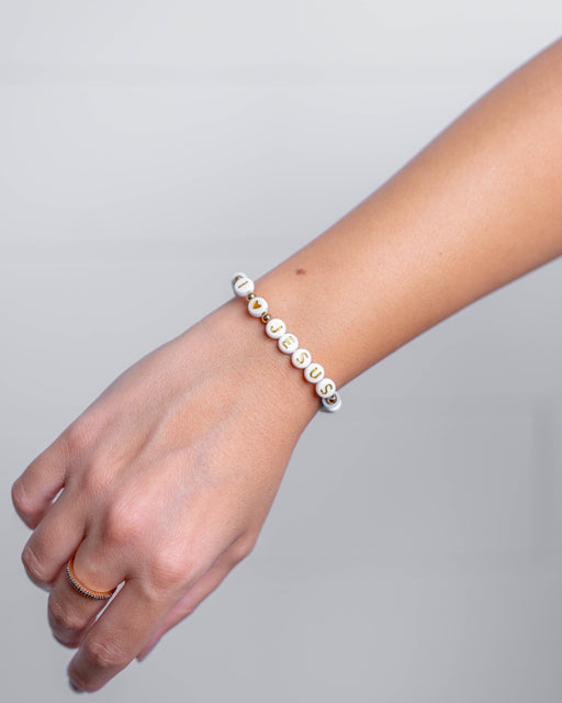Holy Pals Accessories I LOVE JESUS Letter Bracelet