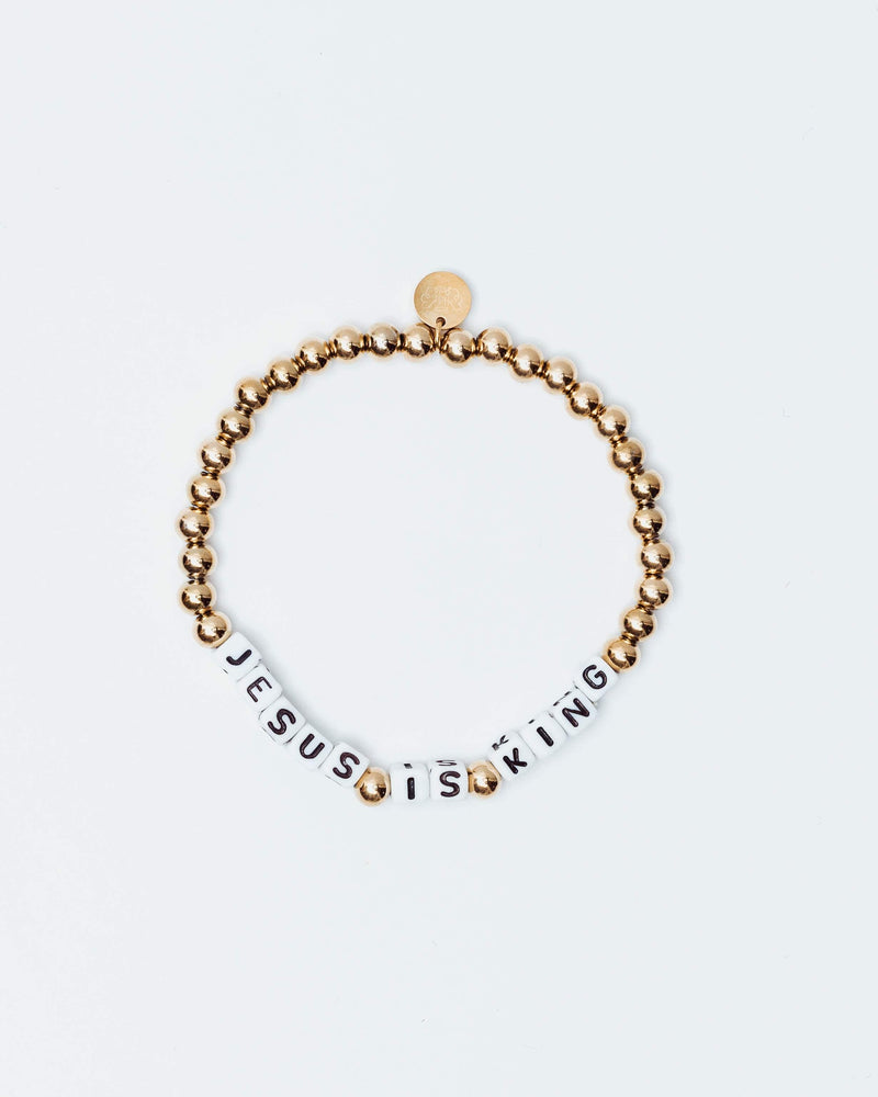 Holy Pals Accessories JESUS IS KING Letter Bracelet