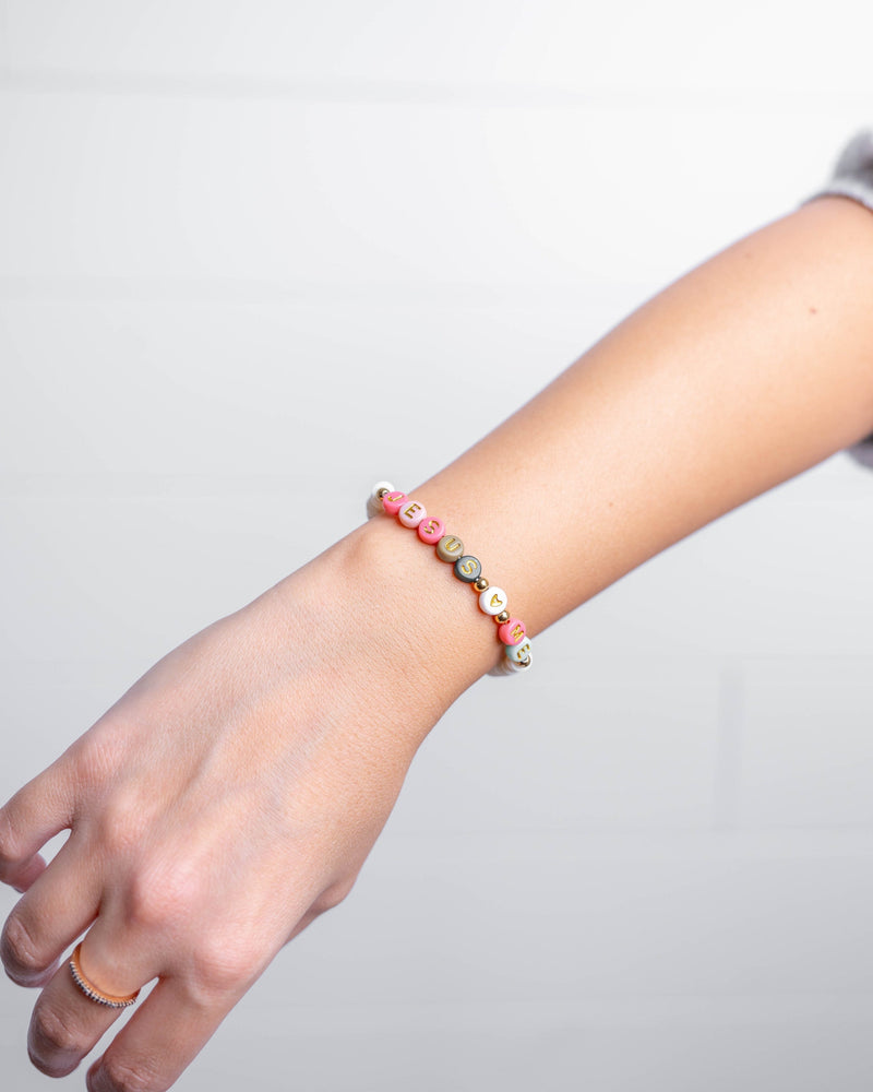 Holy Pals Accessories JESUS LOVES ME Letter Bracelet