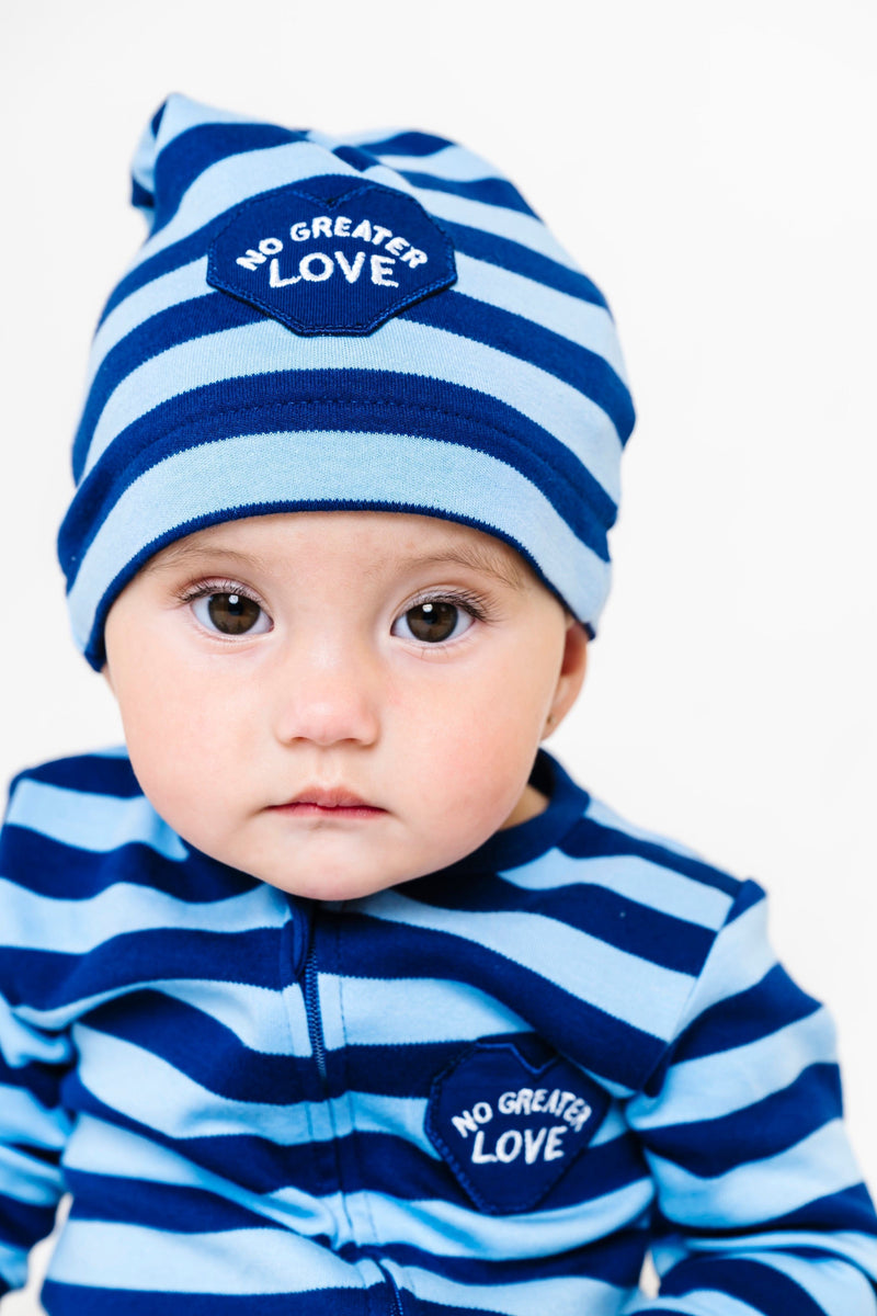 Holy Pals Accessories No Greater Love Blue Knotted Hat Cotton