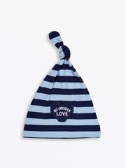 Holy Pals Accessories No Greater Love Blue Knotted Hat Cotton