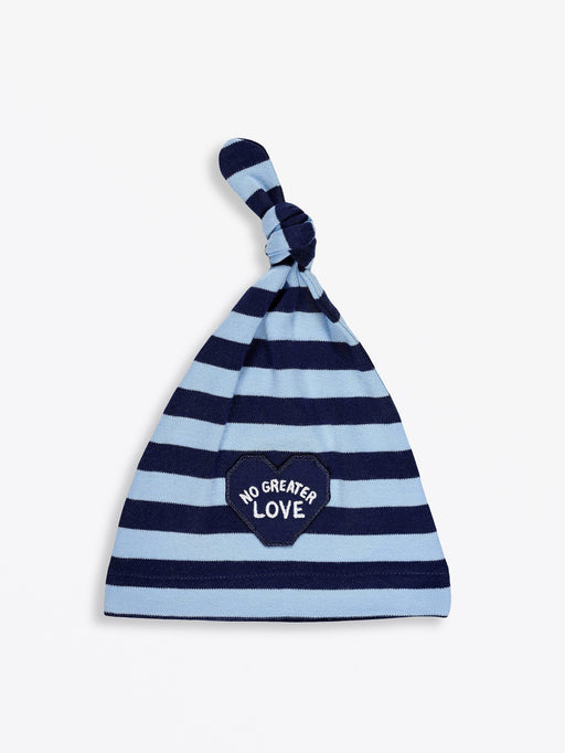 Holy Pals Accessories No Greater Love Blue Knotted Hat Cotton