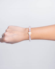 Holy Pals Accessories Pink Large Stone Cross Bracelet
