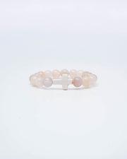 Holy Pals Accessories Pink Large Stone Cross Bracelet