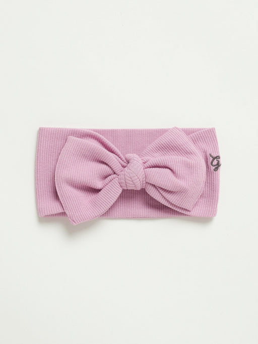 Holy Pals Accessories Solid Mauve Headband Ribbed Cotton-Bamboo Blend