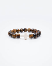 Holy Pals Accessories Tiger Large Stone Cross Bracelet