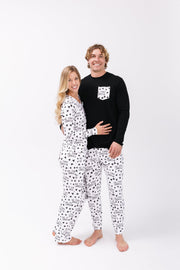 Holy Pals Adult Men's Pajamas He First Loved Us Men's PJ Set Cotton