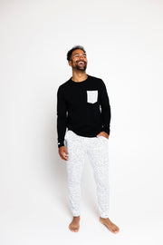 Holy Pals Adult Men's Pajamas Love One Another Mens PJ Set Cotton