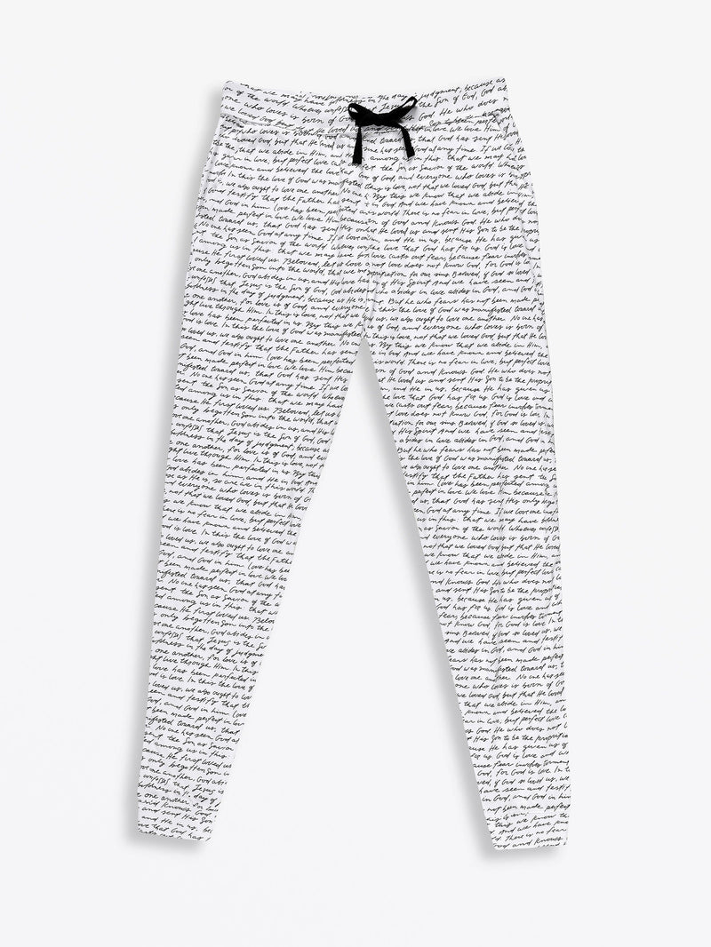 Holy Pals Adult Men's Pajamas Love One Another Mens PJ Set Cotton