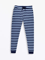 Holy Pals Adult Men's Pajamas No Greater Love Blue Mens PJ Set Cotton