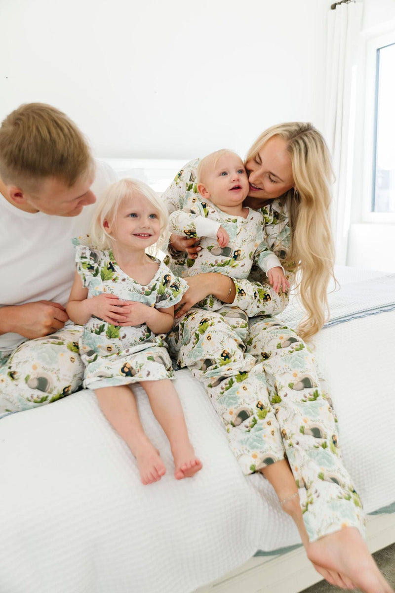Holy Pals Adult Women's Pajamas He Is Risen Women's PJ Notch Collar Set Cotton