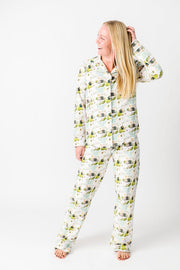 Holy Pals Adult Women's Pajamas He Is Risen Women's PJ Notch Collar Set Cotton