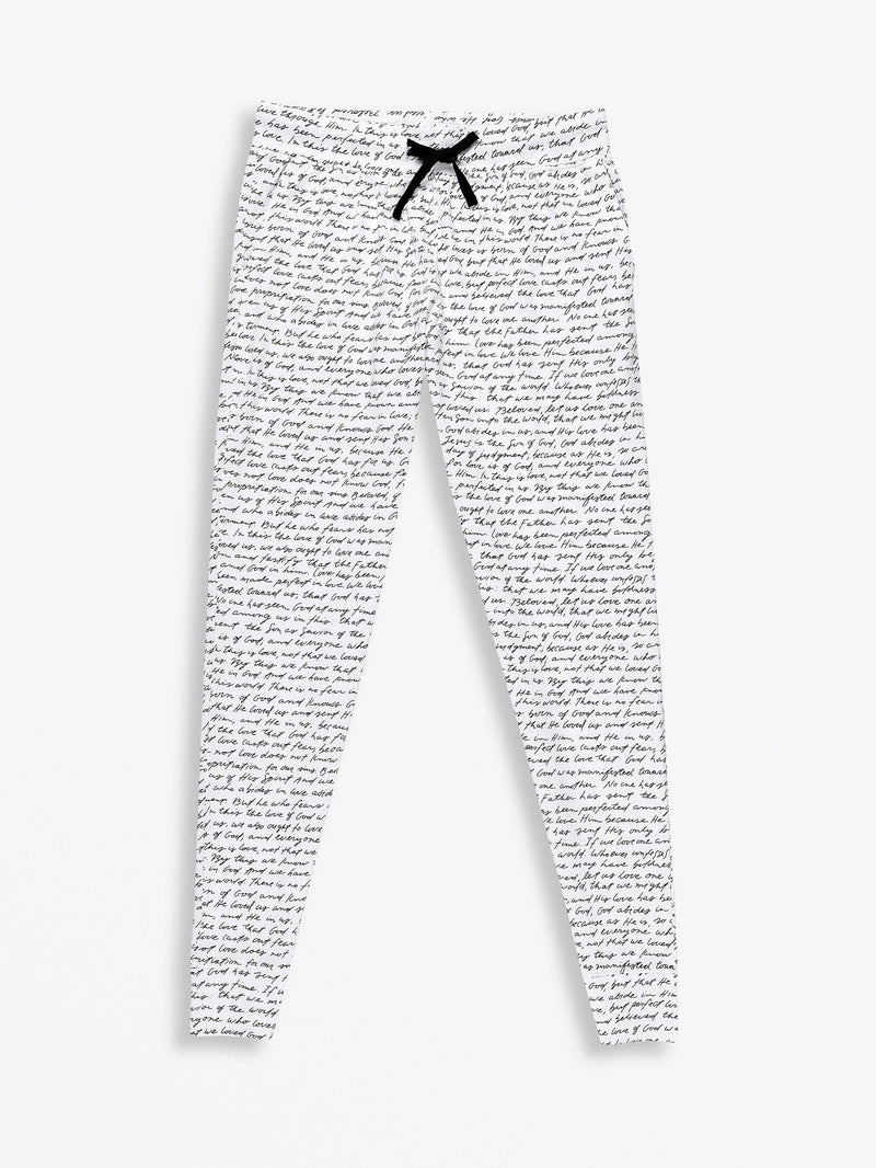 Holy Pals Adult Women's Pajamas Love One Another Womens PJ Jogger Set Cotton