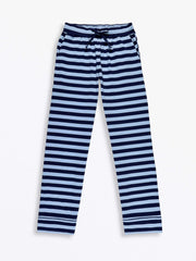 Holy Pals Adult Women's Pajamas No Greater Love Blue Womens PJ Notch Collar Set Cotton