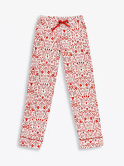 Holy Pals Adult Women's Pajamas No Greater Love Pink Women's PJ Notch Collar Set Bamboo