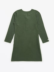 Holy Pals Adult Women's Pajamas Solid Olive Womens Nightgown PJ Ribbed Cotton-Bamboo Blend
