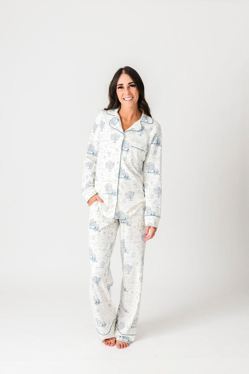 Holy Pals Adult Women's Pajamas The Empty Tomb Womens PJ Notch Collar Set Cotton